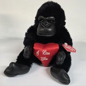 Vintage MTY International Co. Leather Face Gorrila Stuffed Animal